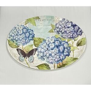 Certified International Hydrangea Garden Melamine Plate/ Platter